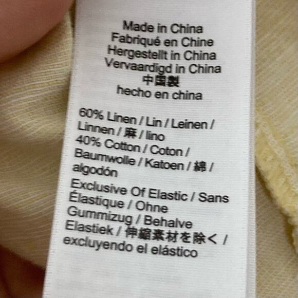 NWOT J CREW Dress XL Linen-Cotton Cream Fit&Flare Smocked Pleated Midi Straps - Picture 5 of 5